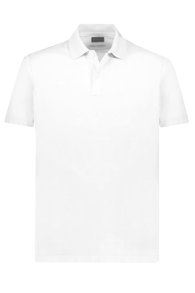 Paul & Shark Silver Collection Cotton Pique Polo Wit-1 1