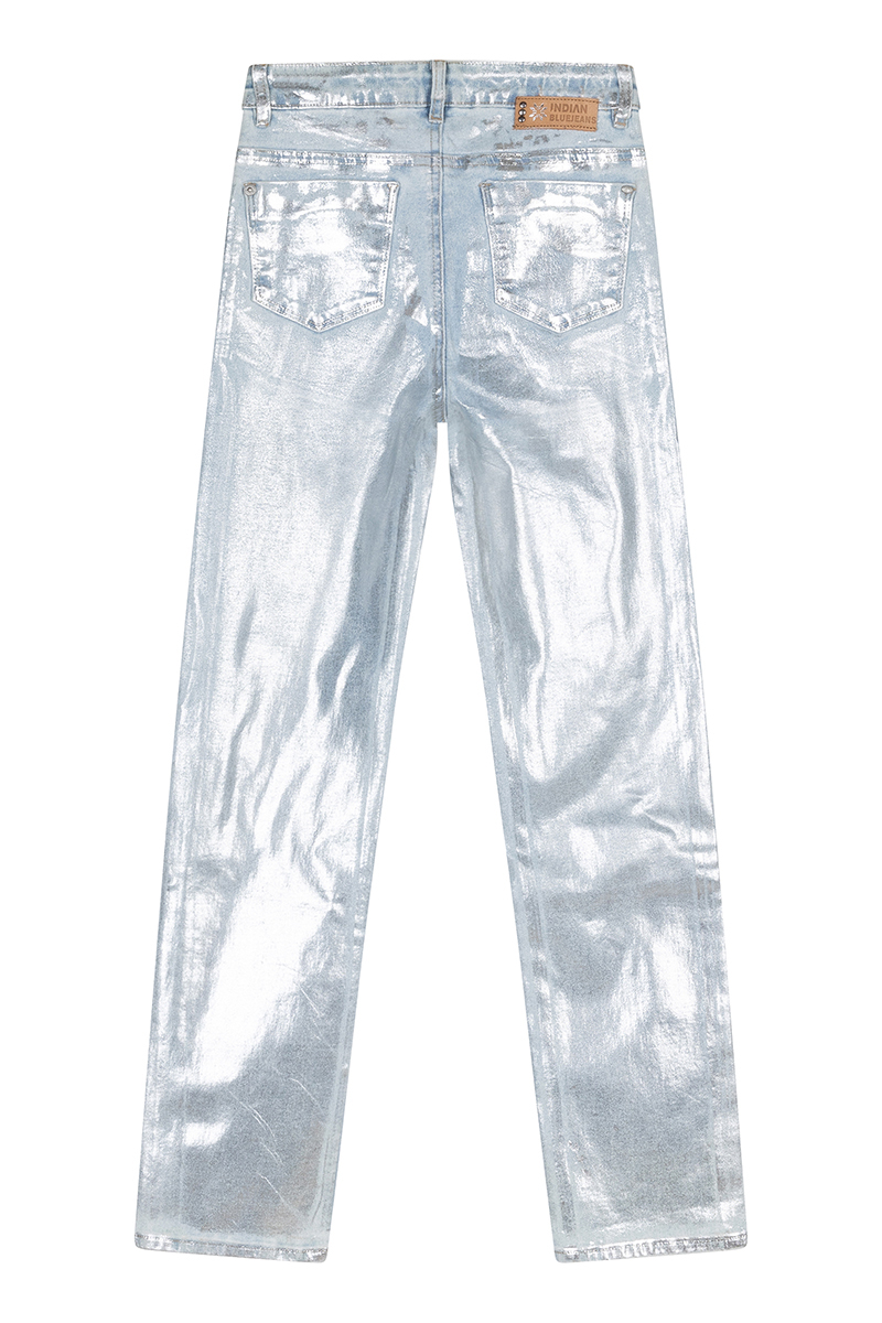 Indian Blue Jeans Silver coated sue straight fit Zilver-1 2