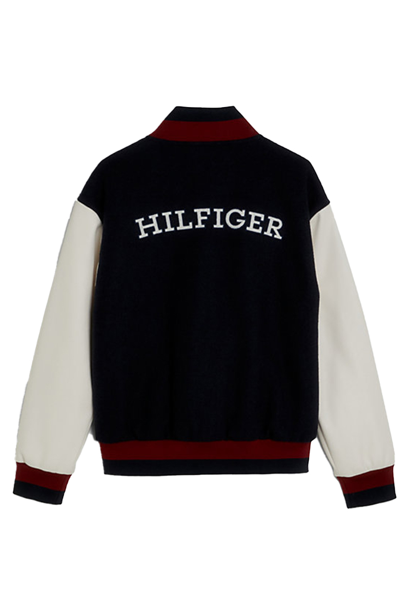 Tommy Hilfiger monogram varsity bomber Blauw-1 2