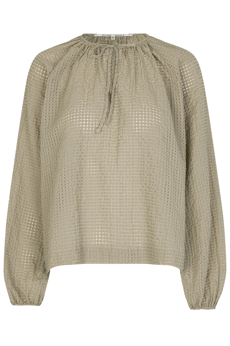 Second Female Tascha blouse bruin/beige-1 1