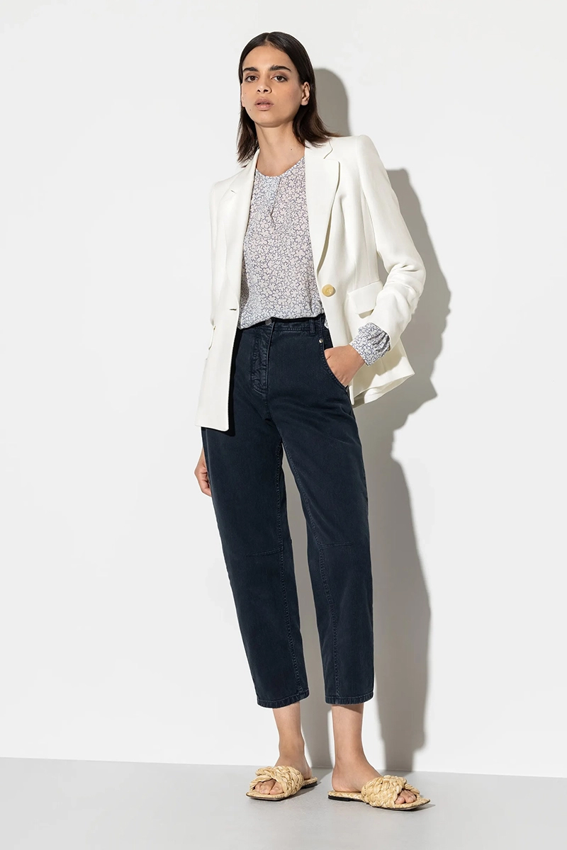 Luisa Cerano Gabardine-Blazer milk 2