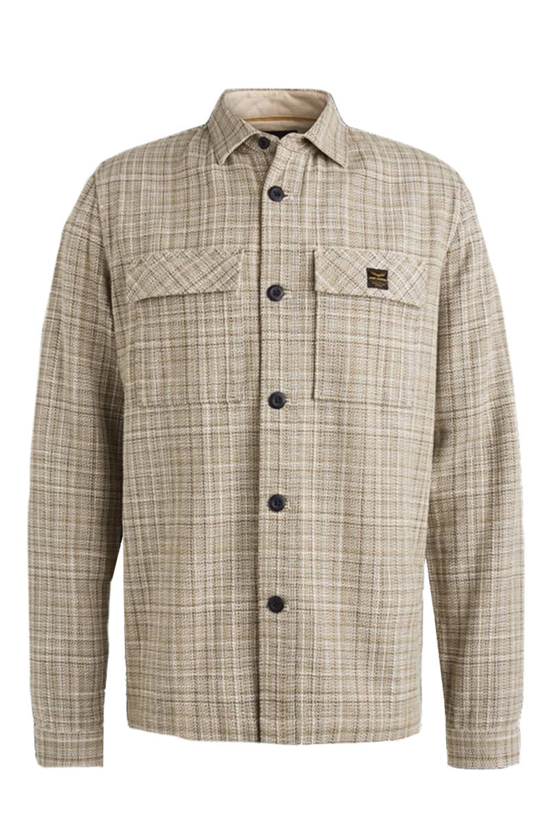 PME Legend Long Sleeve Shirt Multi Clr Tweed Groen-1 1