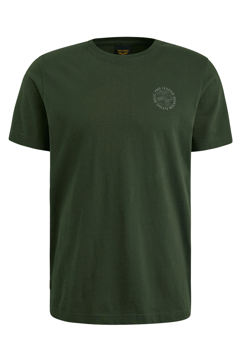 PME Legend Short sleeve r-neck single jersey Groen-1 1