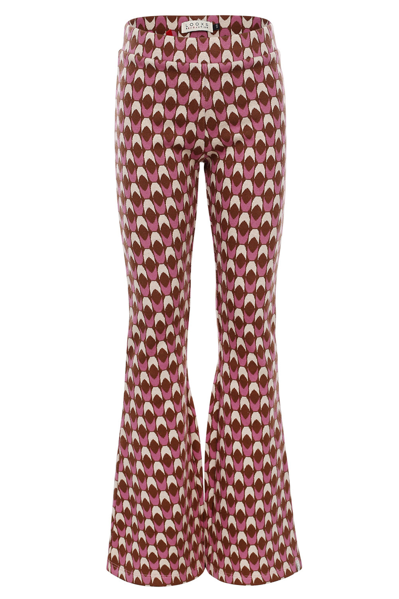 LOOXS LITTLE Little jacquard pants Paars-1 1