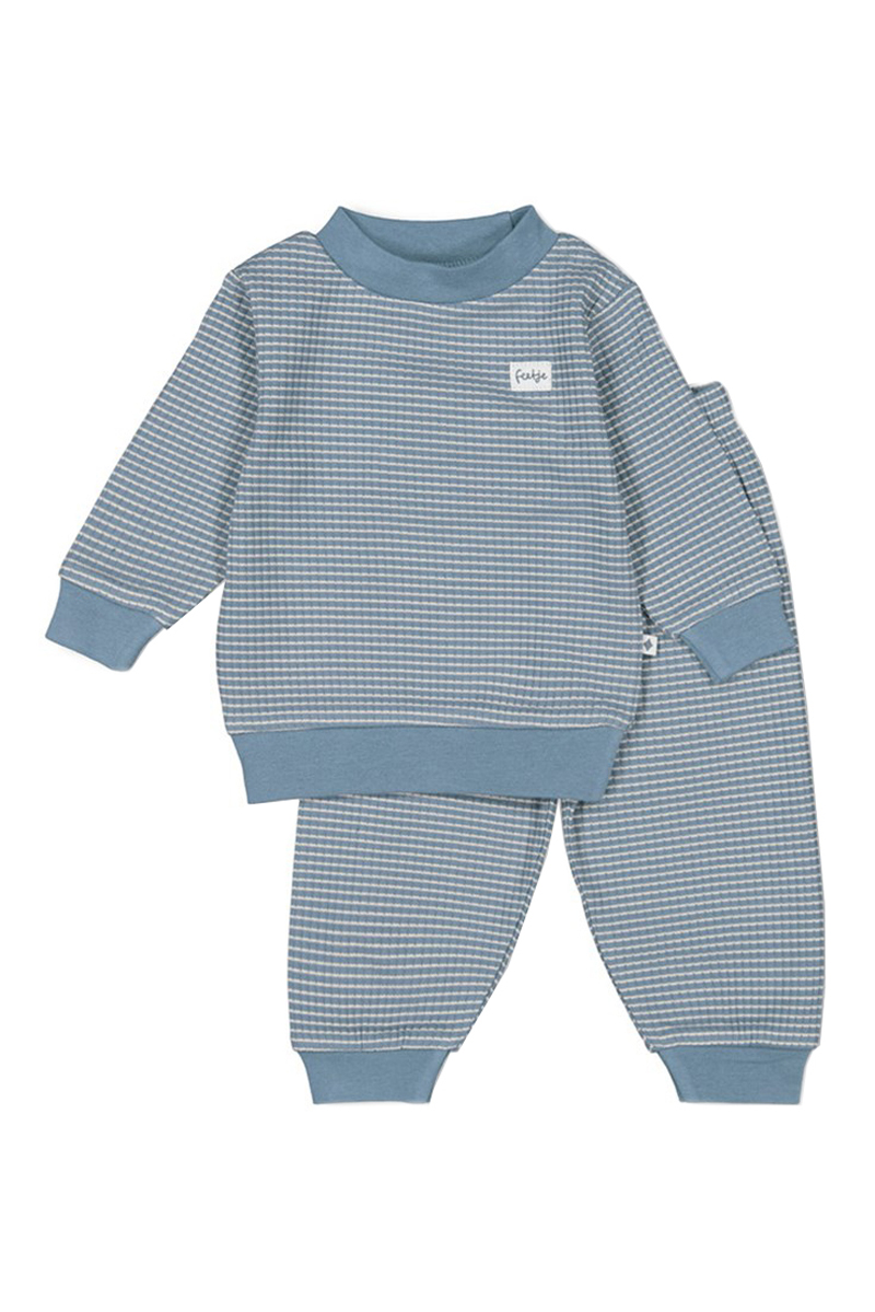 Feetje Wafel pyjama Blauw-1 1