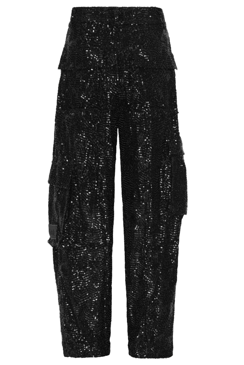 Rotate Sequins cargo pants Zwart-1 5