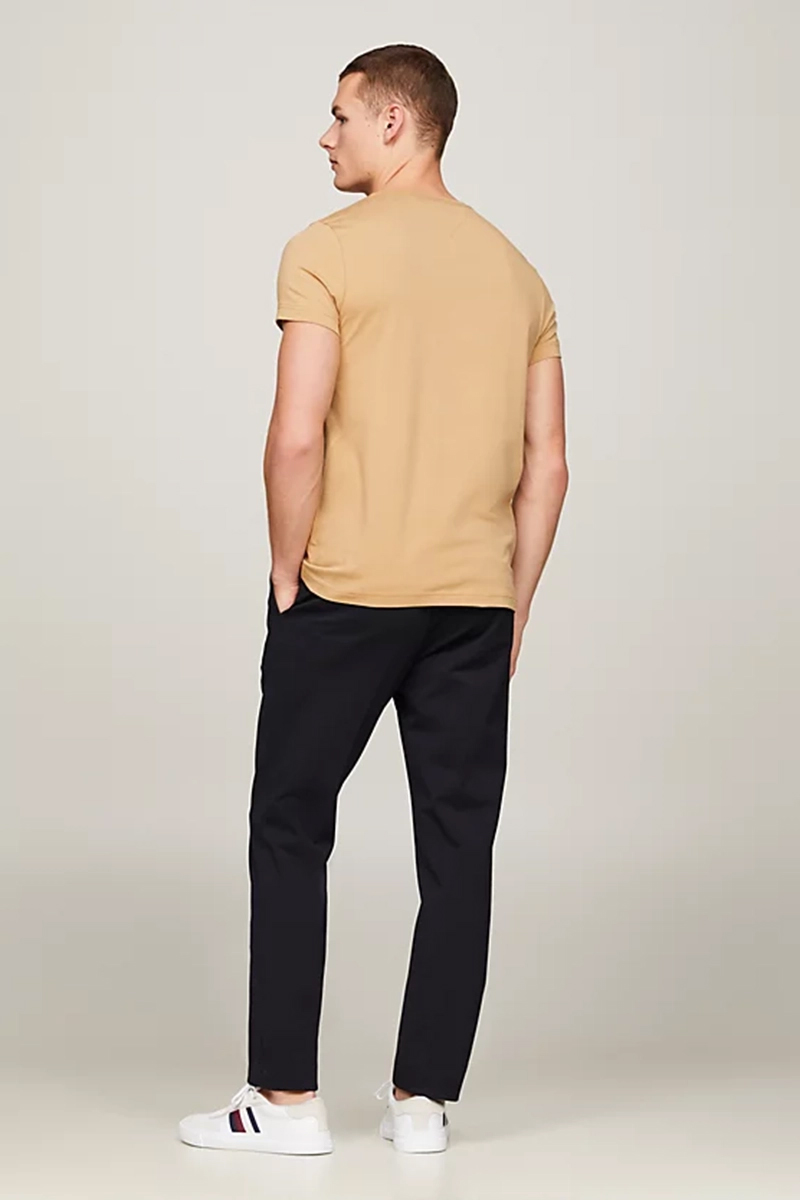 Tommy Hilfiger STRETCH SLIM TEE bruin/beige-1 5