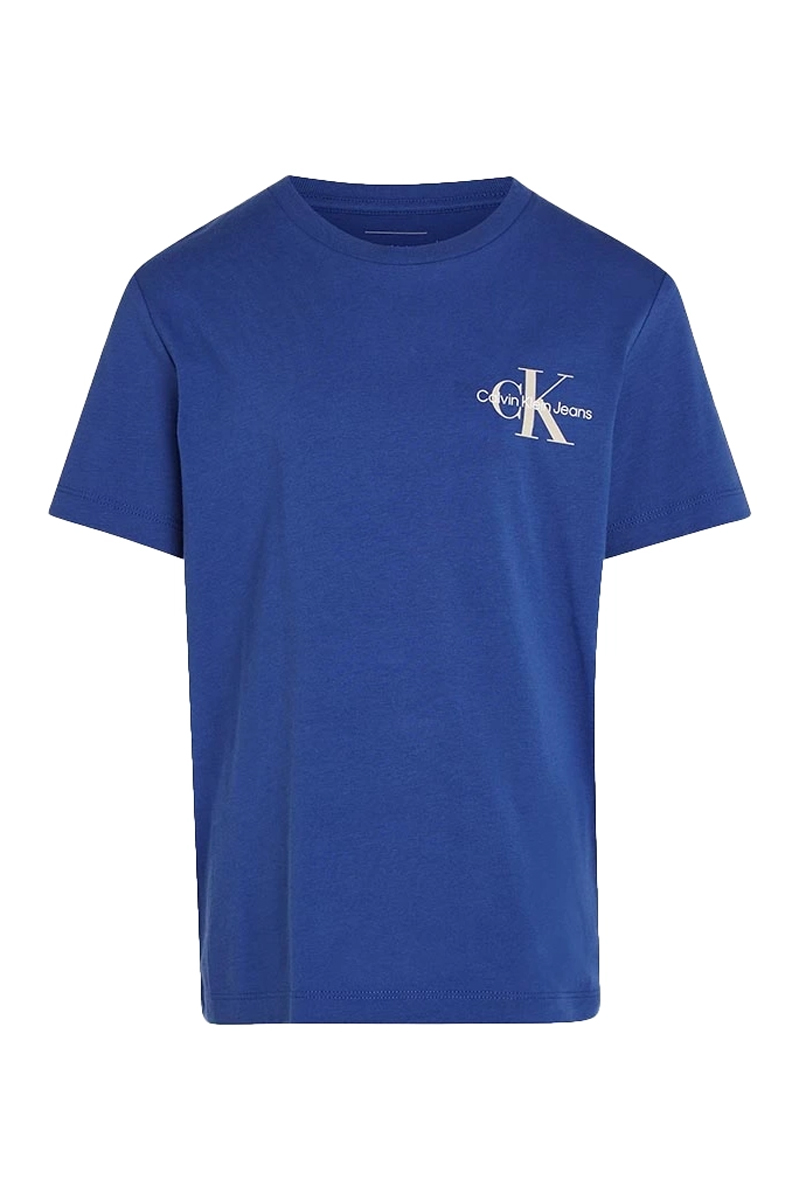 Calvin Klein Chest monologo ss tshirt Blauw-1 1