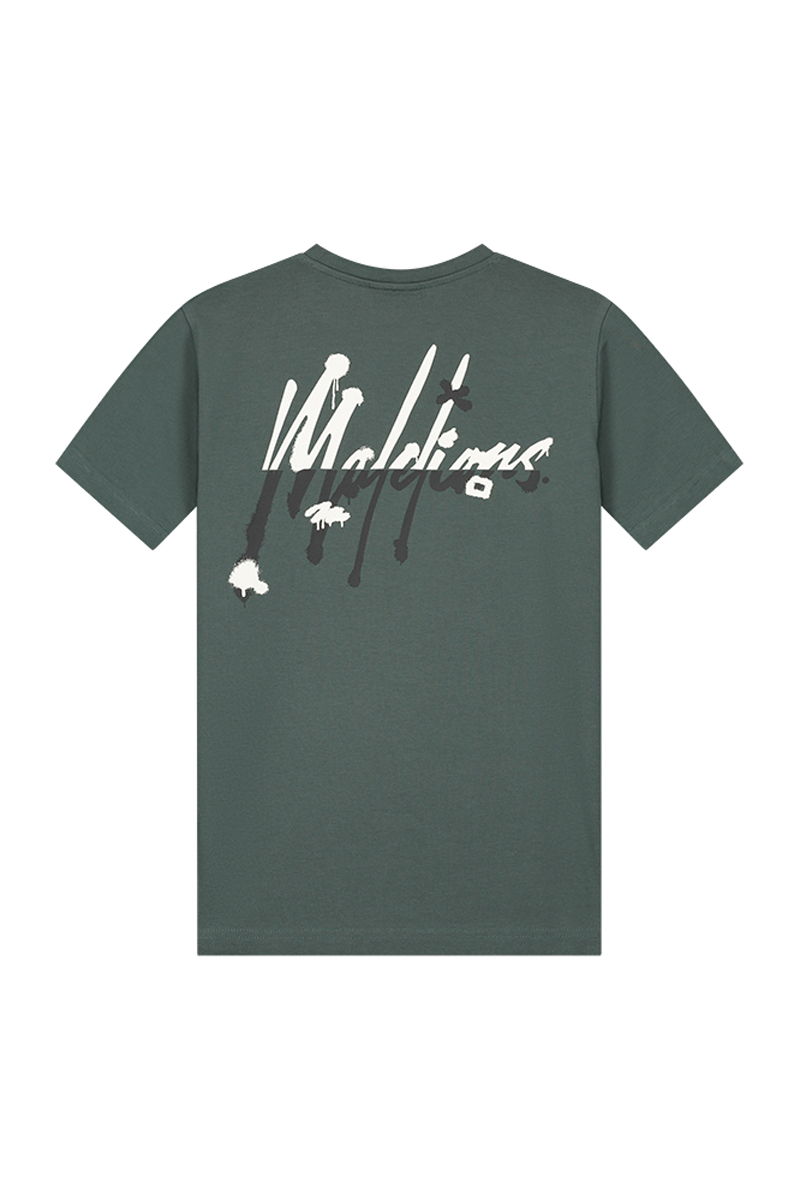 Malelions Junior graffiti split tshirt Groen-1 2