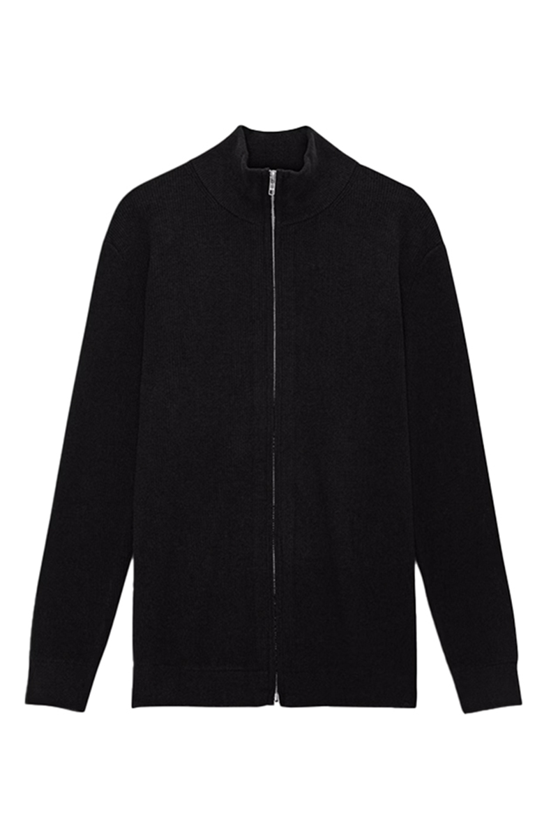 NN07 Danny Full Zip 6429 Zwart-1 1