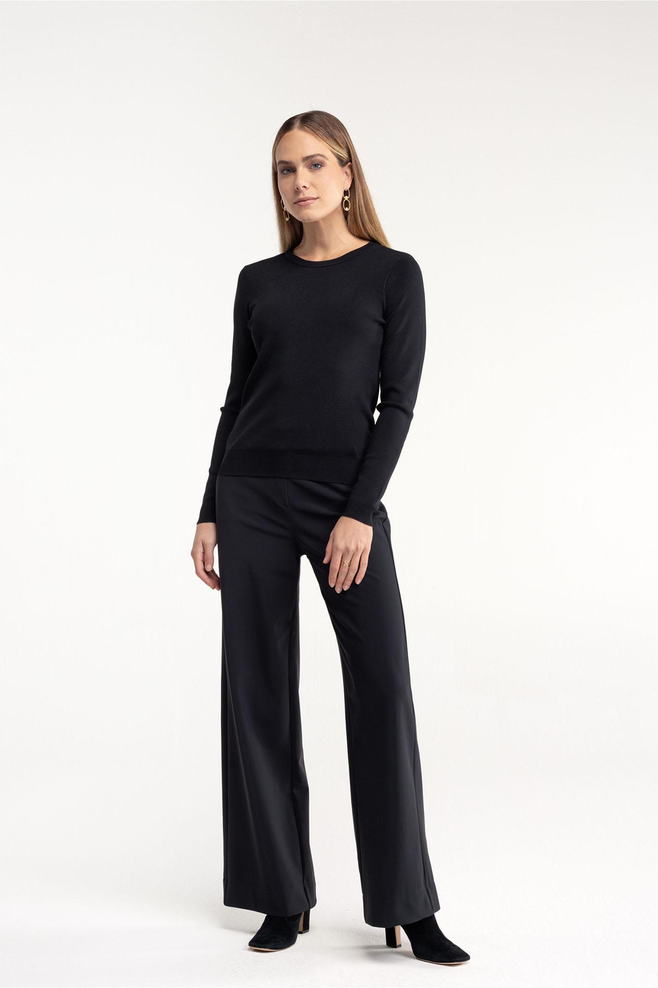 Studio Anneloes Lexie bonded trousers Zwart-1 4