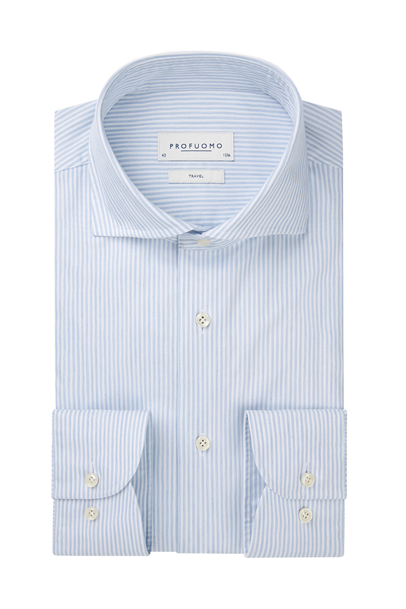 Profuomo SHIRT X-CUTAWAY SC SF BLUE Blue 1