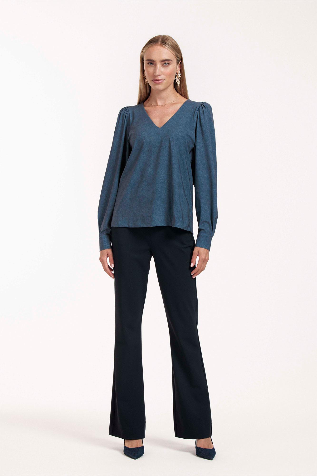 Studio Anneloes Les denim top Blauw-1 2