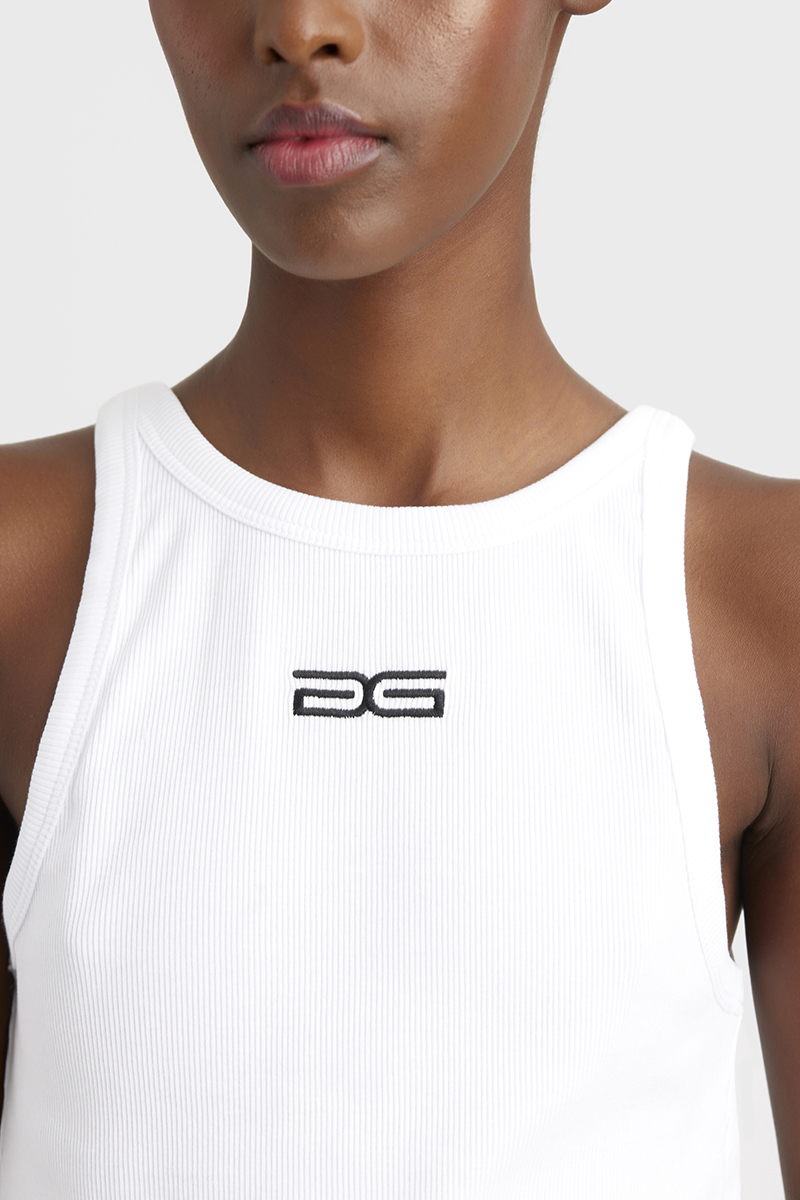 Gestuz Drew sl logo tank Wit-1 2