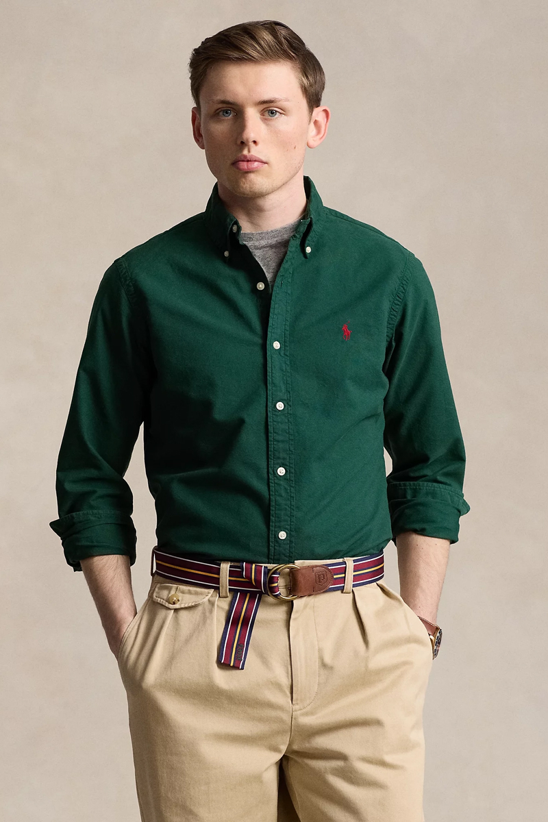 Polo Ralph Lauren 40/1 GD OXFORD Groen-1 2