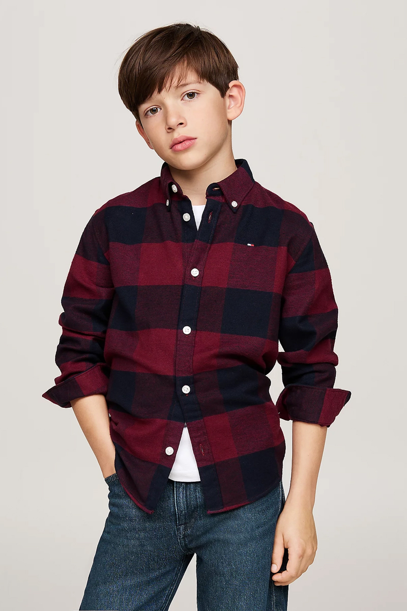 Tommy Hilfiger Flanel check shirt Rood-1 2