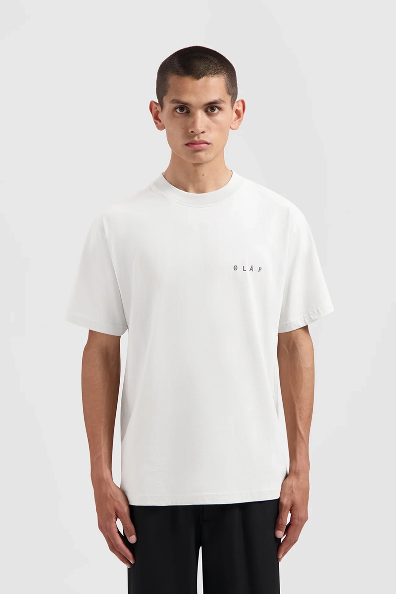 Olaf Hussein FACE TEE Wit-1 2