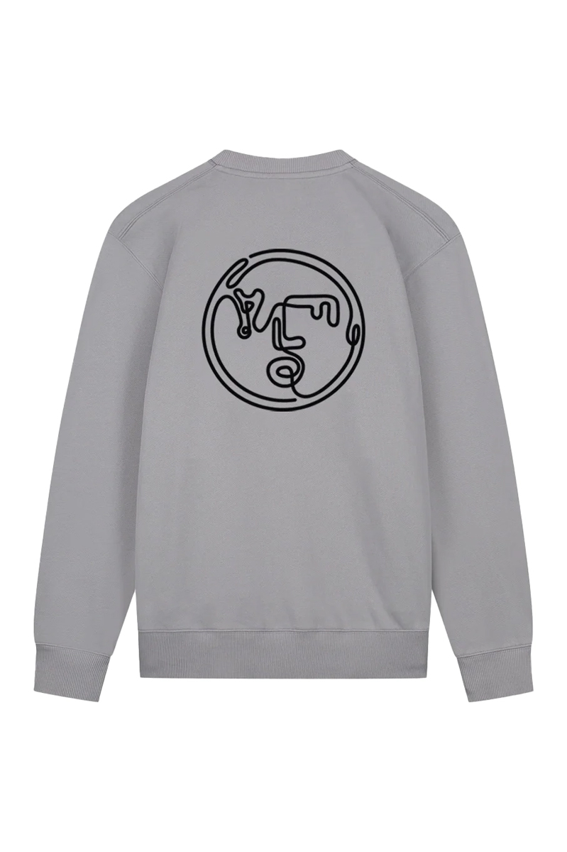 Olaf Hussein NOSTALGIA FACE CREWNECK Grijs-1 4