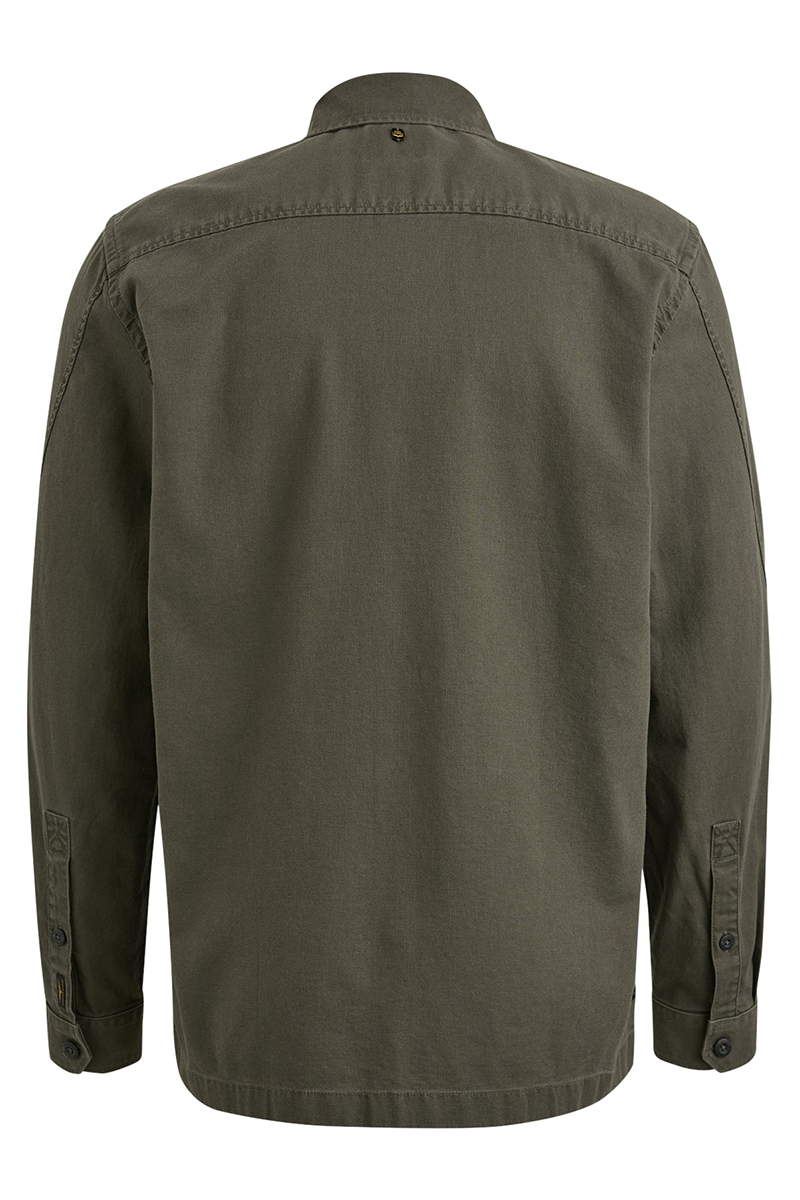 PME Legend Long Sleeve Shirt Mattweave Groen-1 2