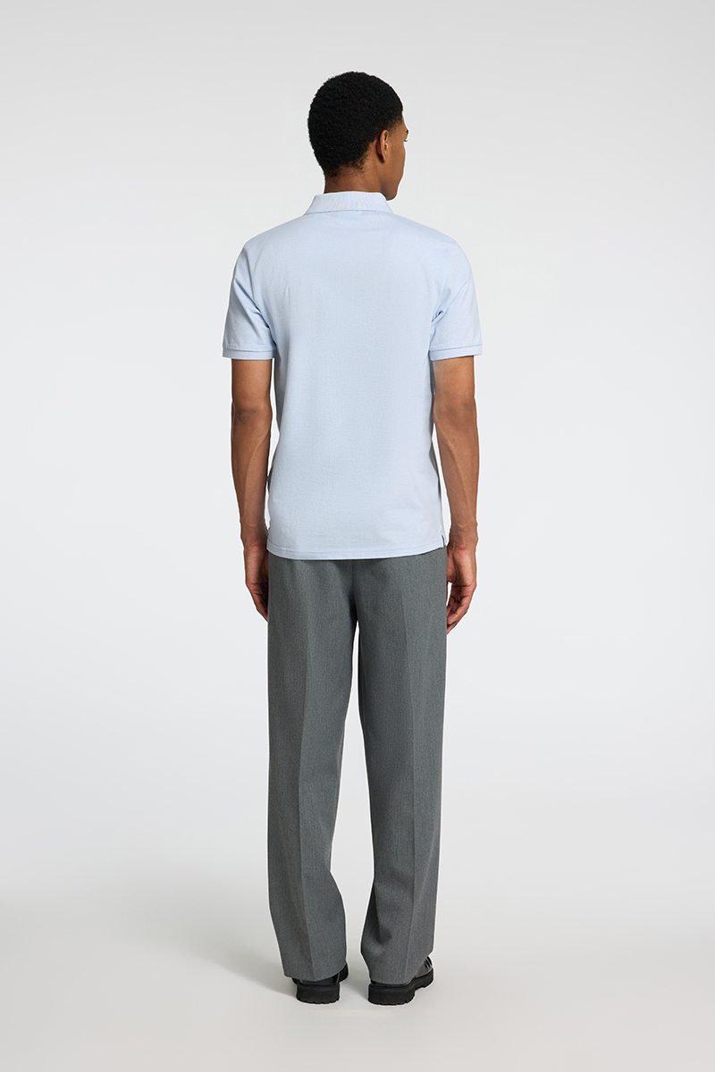 Selected SLHSLIM-ATLAS SS POLO 186558006-Cashmere Blue/Melange 4