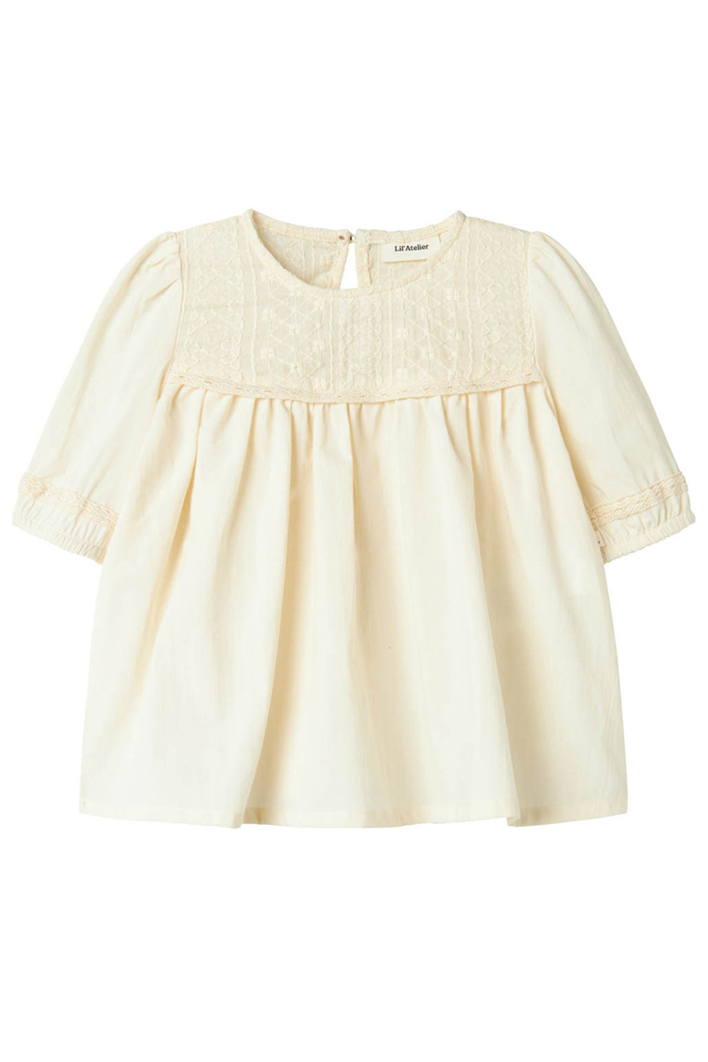 LIL' ATELIER NMFDAISY SS LOOSE SHIRT LIL 249496-Turtledove 1