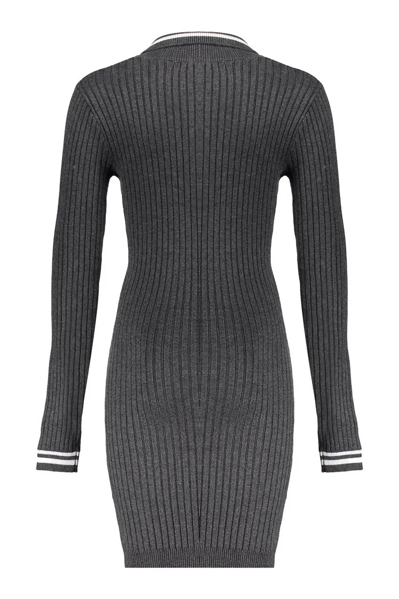 Frankie & Liberty Paige knitted dress Grijs-1 2