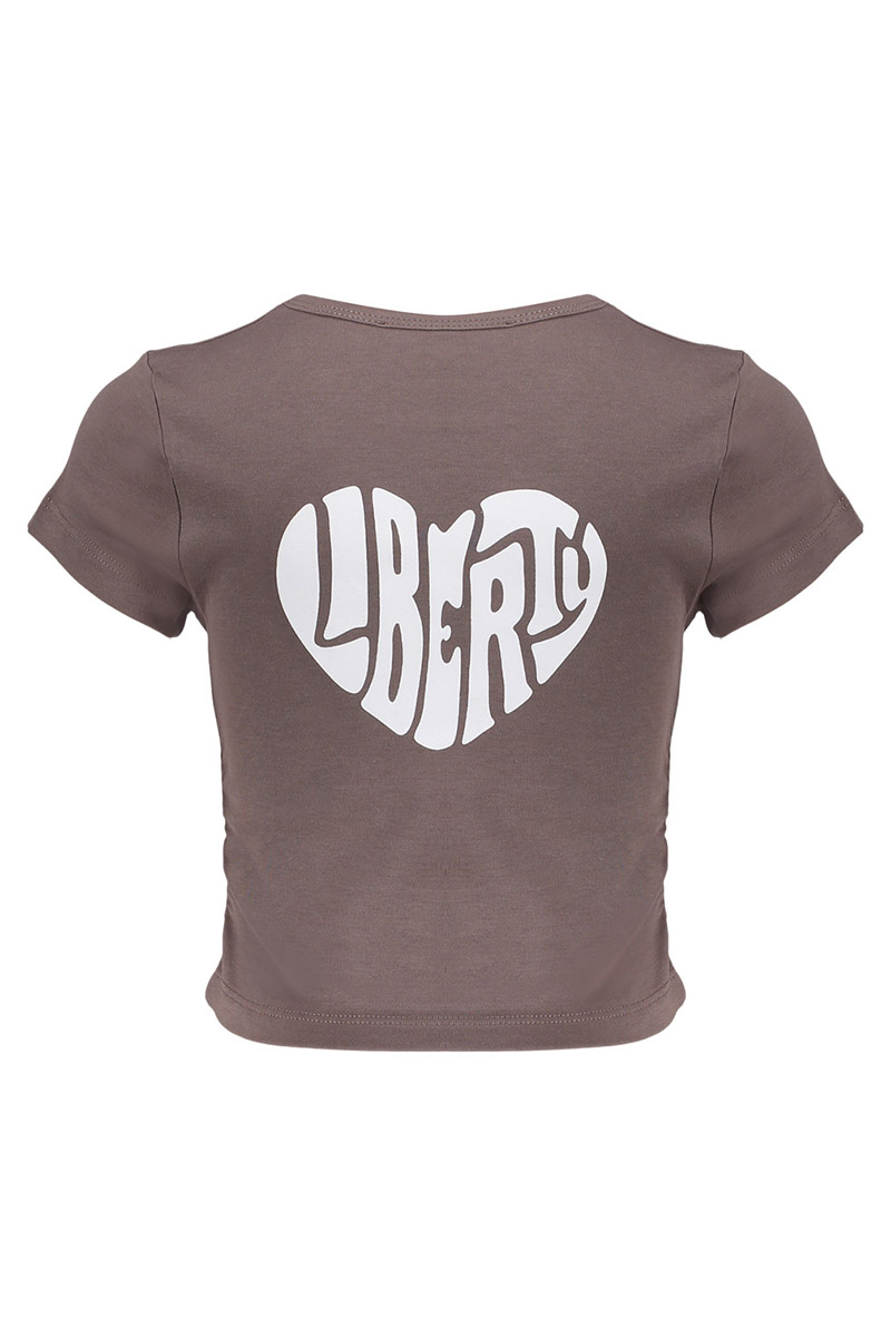 Frankie & Liberty Rowena tee bruin/beige-1 4