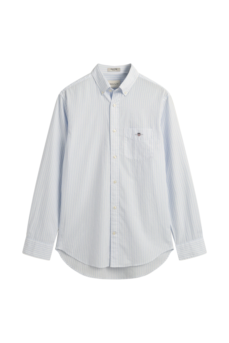 Gant REG POPLIN STRIPE SHIRT Blauw-2 1