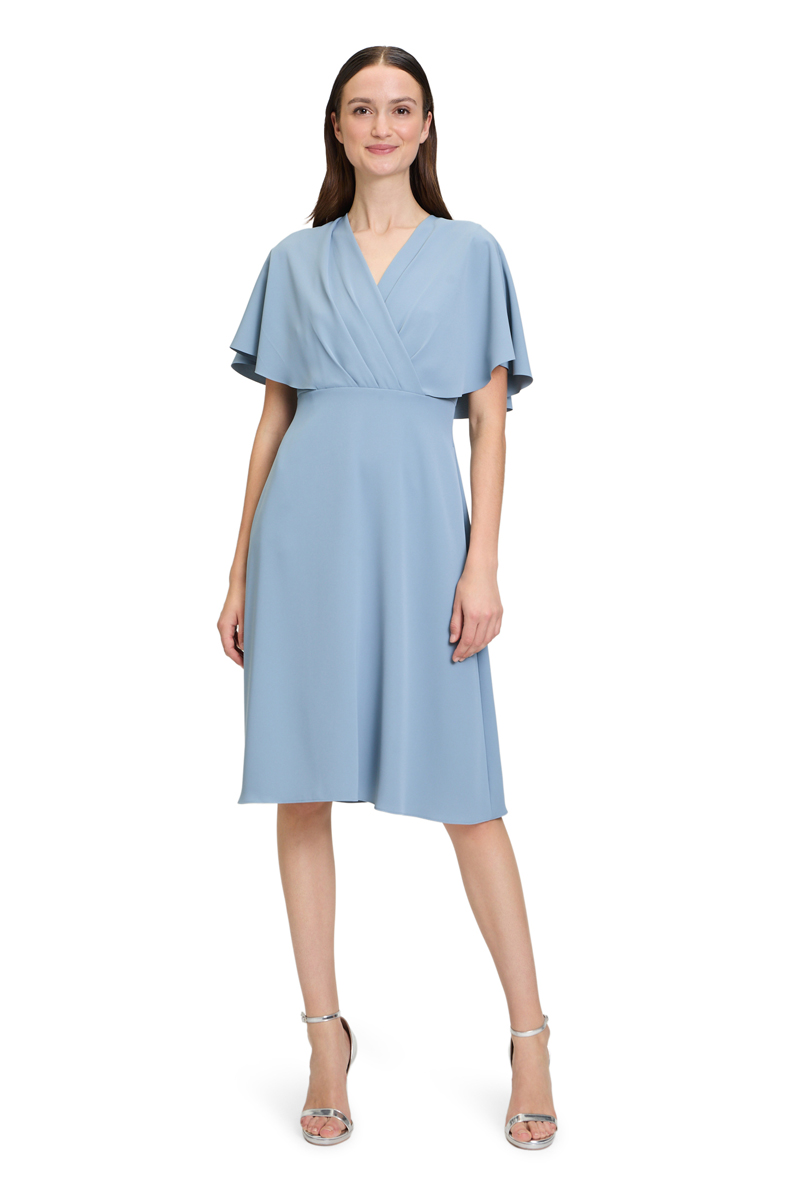 Vera Mont Kleid Kurz 1/2 Arm Bluish Grey 2