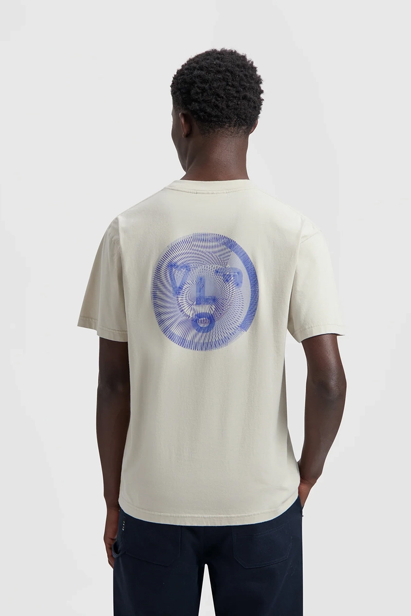 Olaf Hussein SPIRAL FACE TEE Grijs 3