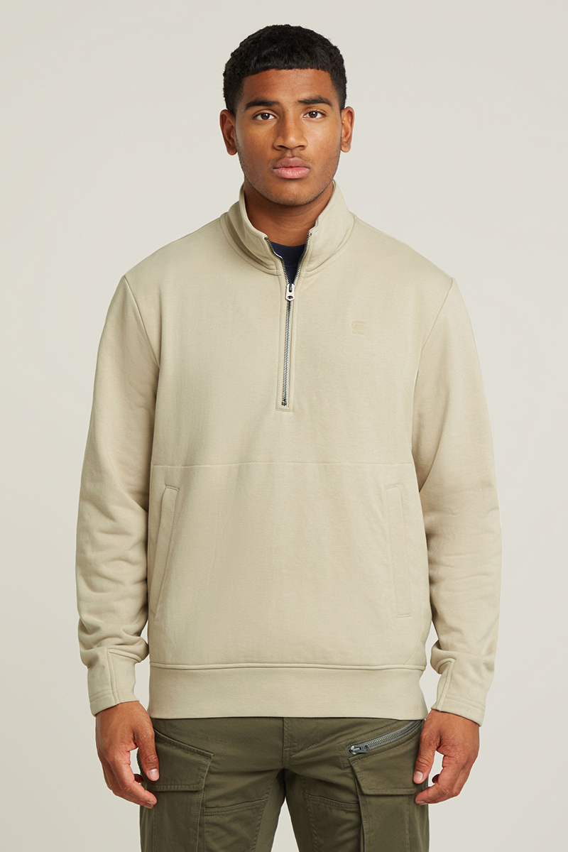 G-Star Nifous half zip sw bruin/beige-1 2