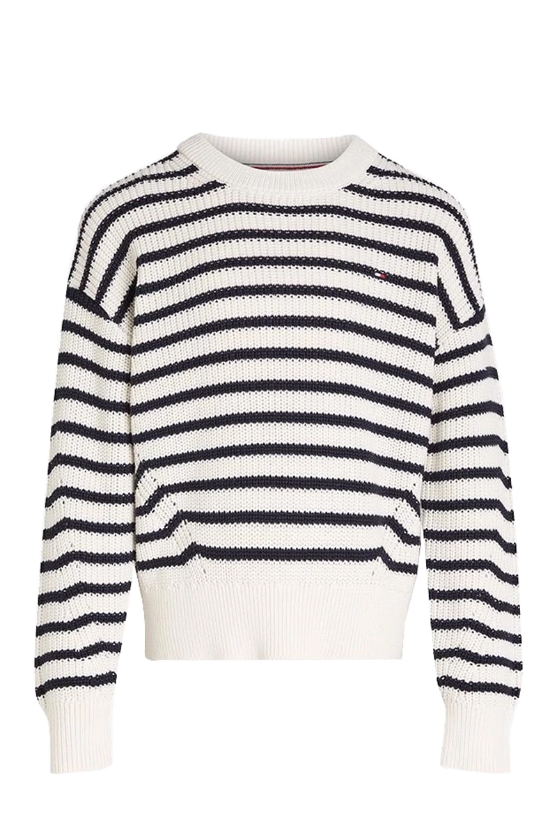 Tommy Hilfiger Essential stripe sweater Blauw-1 1