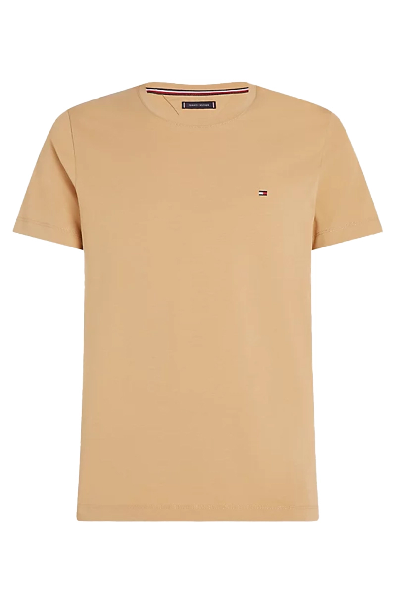 Tommy Hilfiger STRETCH SLIM TEE bruin/beige-1 1