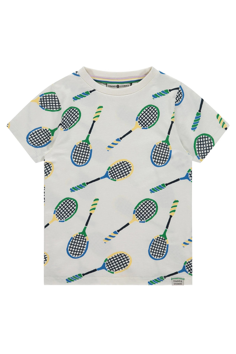 Stains and Stories Boys t-shirt shortsleeve Ecru-1 1