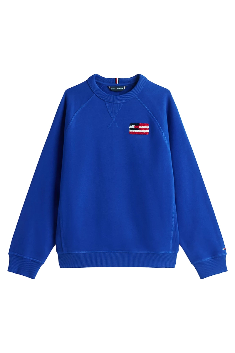 Tommy Hilfiger Hilfiger flag relaxed sweatshirt Blauw-1 1