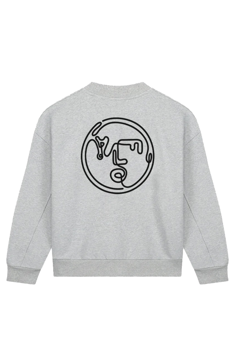 Olaf Hussein NOSTALGIA FACE CREWNECK Grijs-1 4