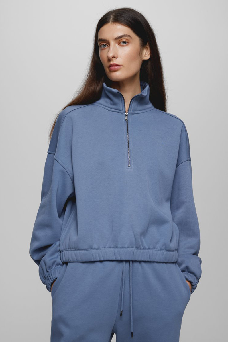 Msch MSCHEthella Zip Sweatshirt Blauw-1 2