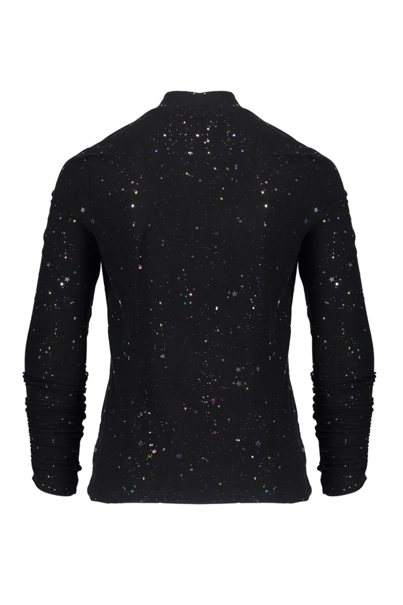 Geisha Top LS Stars Zwart-1 4