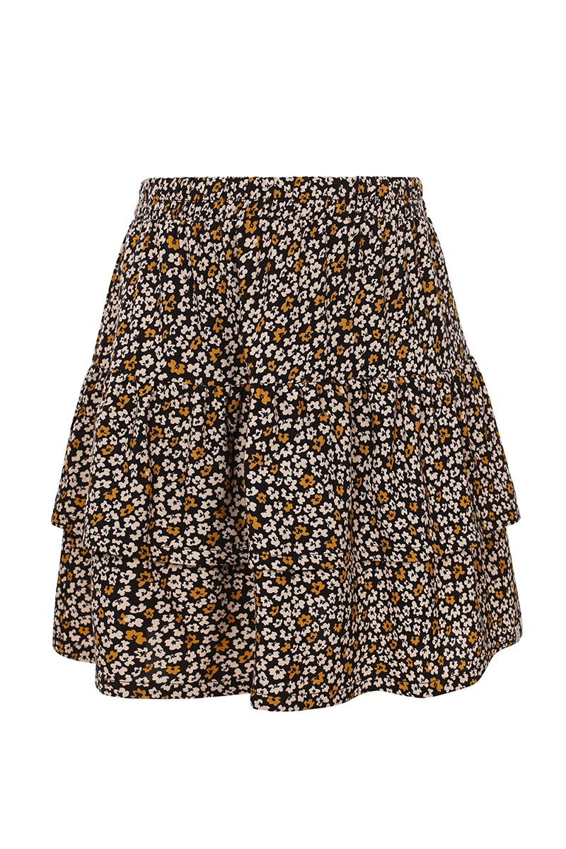 LOOXS LITTLE Little printed skirt Zwart-1 1