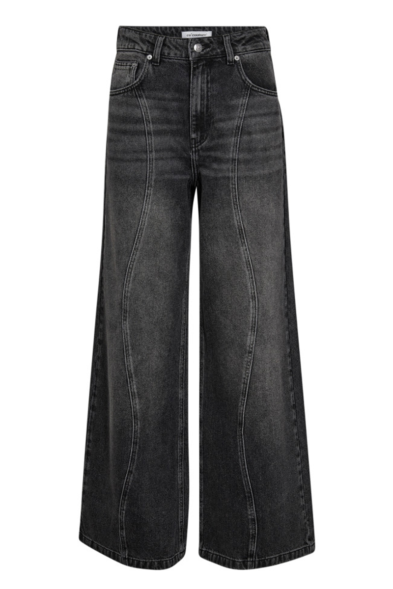 co´couture Vicky wave jeans Zwart-1 1