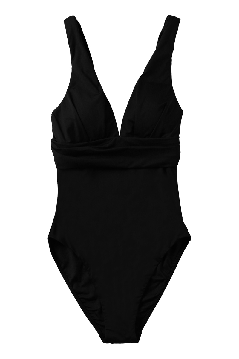 Seafolly CROSS BACK ONE PIECE Zwart-1 1