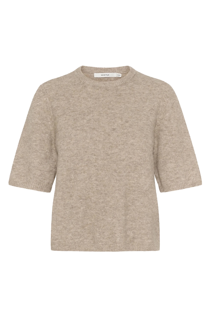 Gestuz AlphaGZ ss tee bruin/beige-1 1