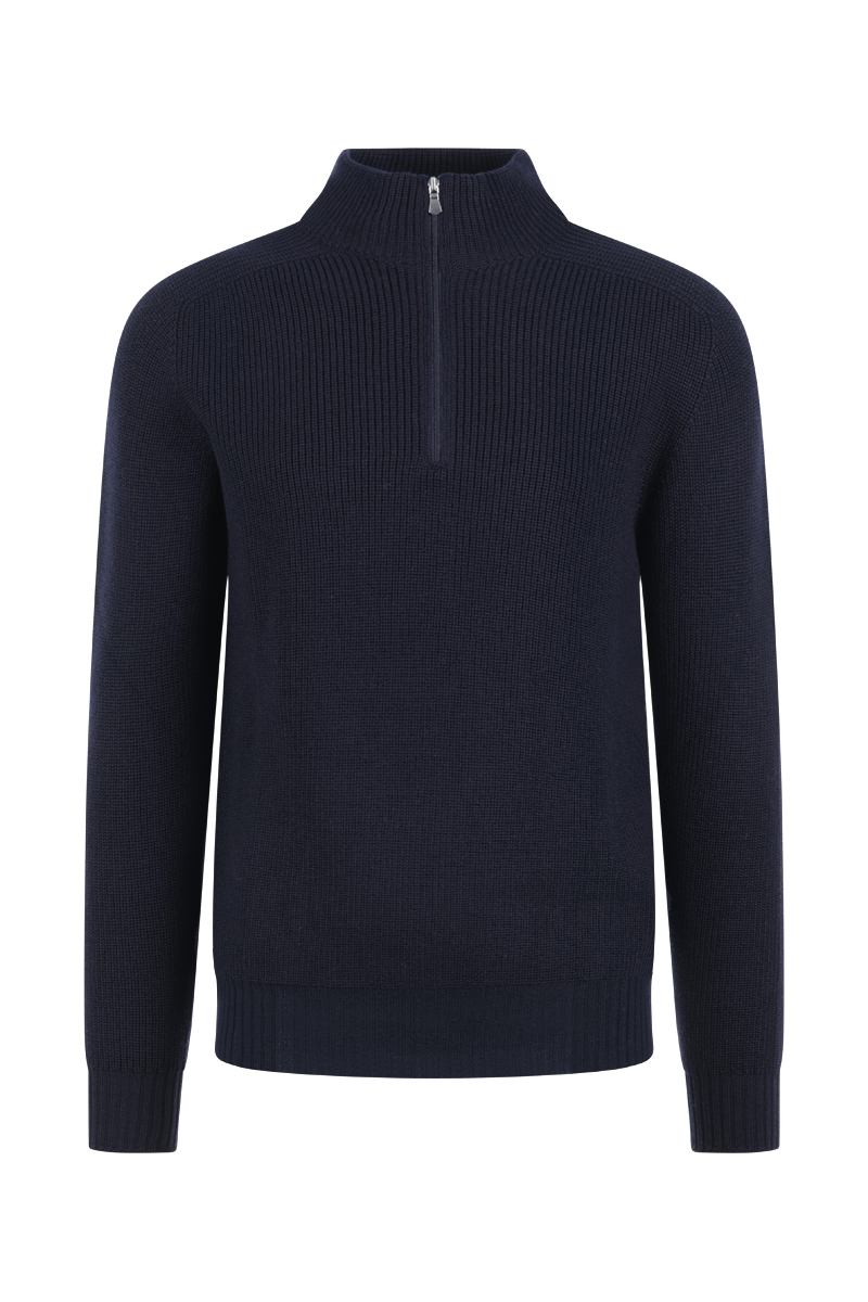 Per Venti MOCK ZIP Blauw-1 1