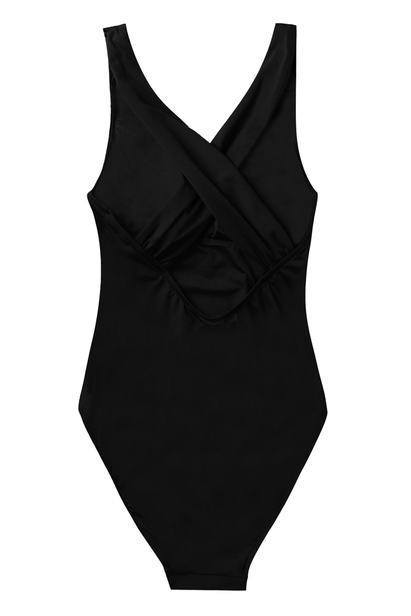 Seafolly CROSS BACK ONE PIECE Zwart-1 4