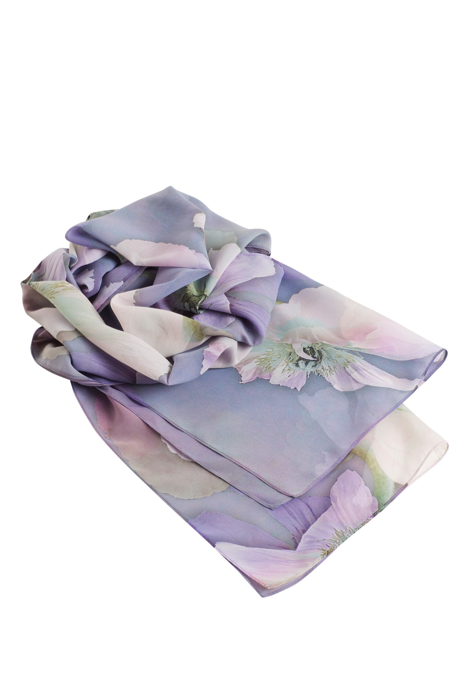 Swing Chiffon-Stola mit Flower-Print fashion lilac / multi 1