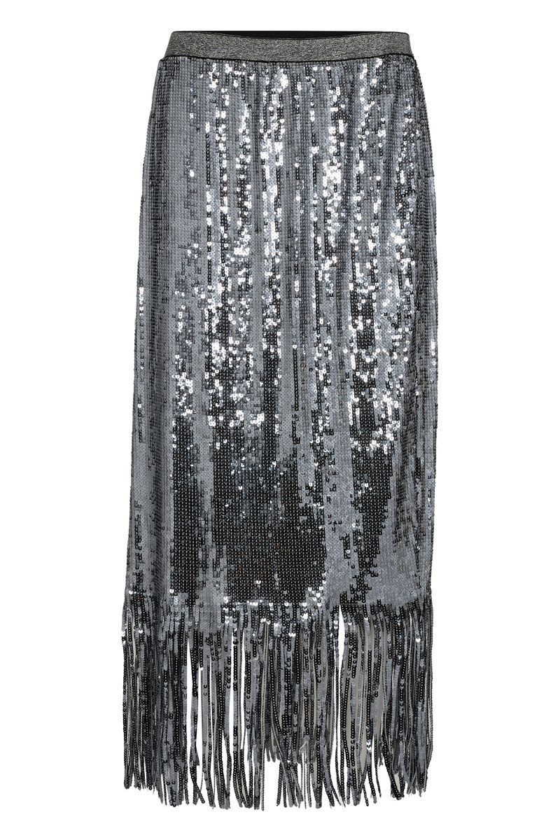 Mos Mosh MMMiaz sequin skirt Grijs-1 1