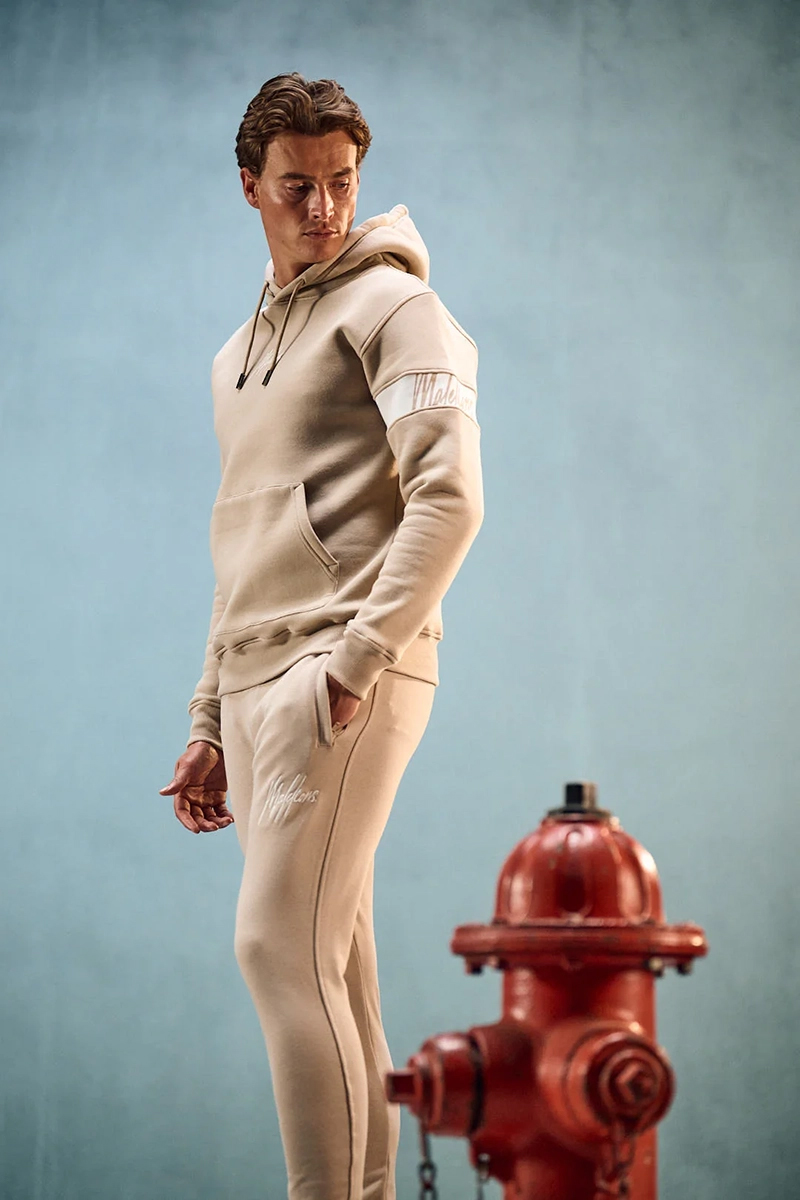 Malelions Captain Hoodie 2.0 bruin/beige-1 2