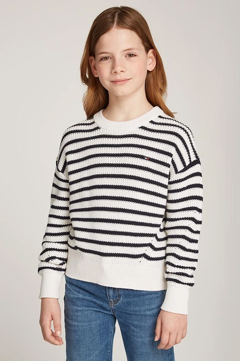 Tommy Hilfiger Essential stripe sweater Blauw-1 2