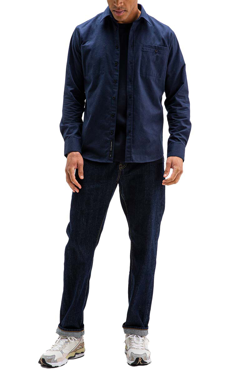 Butcher of Blue Dieppe Flannel Shirt Blauw-1 2