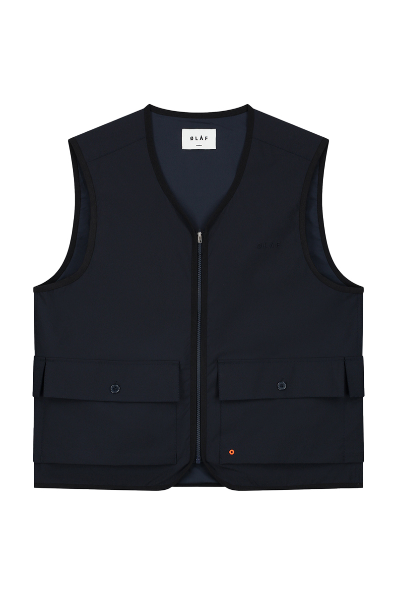 Olaf Hussein UTILITY VEST Blauw-1 1